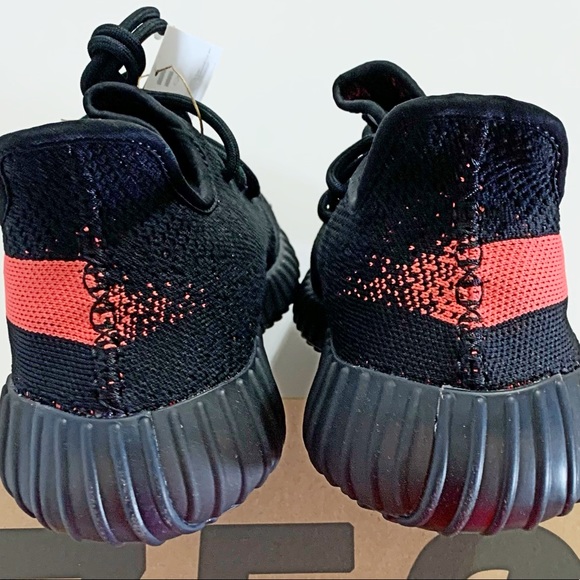 ❌SOLD🎁Yeezy Boost 350 v2 Red Stripe New - Picture 7 of 9